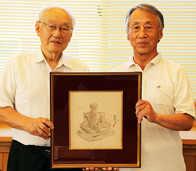 読者から提供された福田眉仙画「山鹿素行肖像」