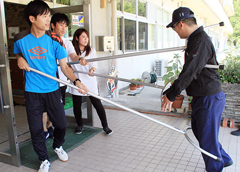 赤穂西小学校であった不審者対応訓練