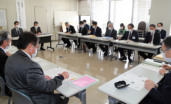 一部市立施設の休館などを決定した市新型コロナ対策本部会議