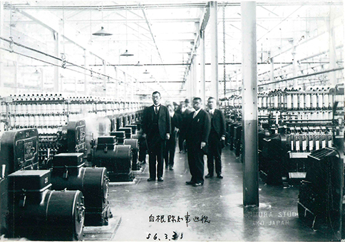 兵庫県知事を務めた白根竹介の工場巡視