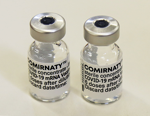 集団接種に使用されているファイザー社製ワクチン
