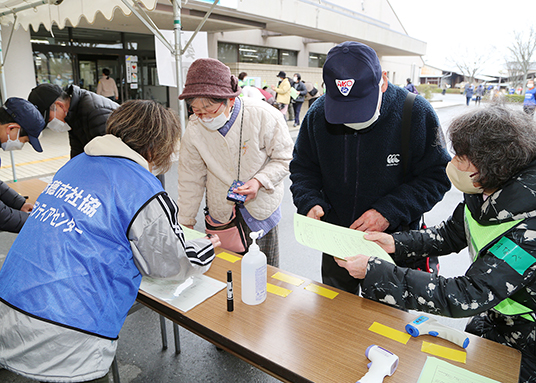 ４年ぶりに全面実施された災害ボランティアセンター開設訓練